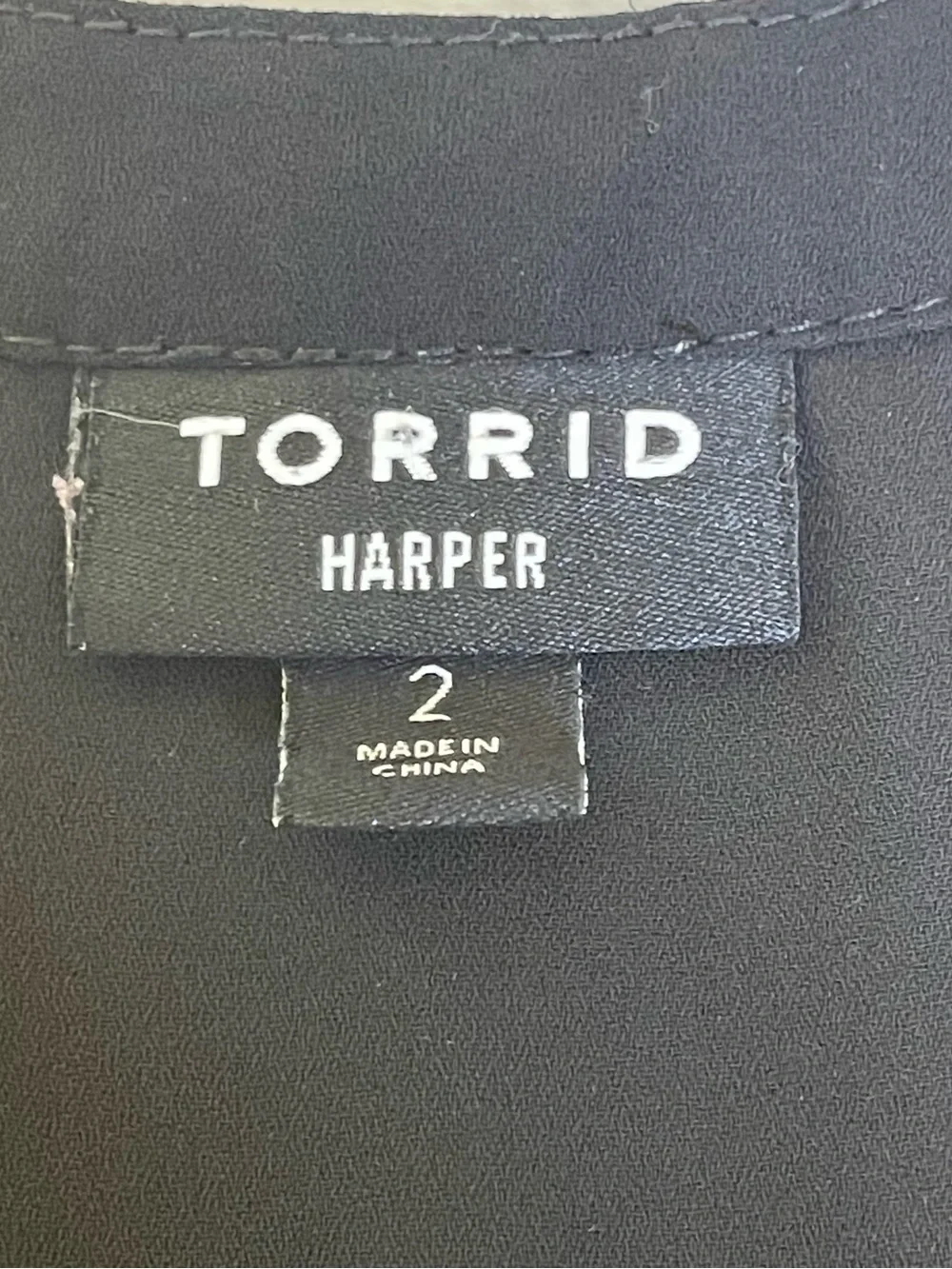 torrid Women’s 18/20 Black Sleeveless V-Neck Tunic Hi-Lo Pockets Flowy Summer